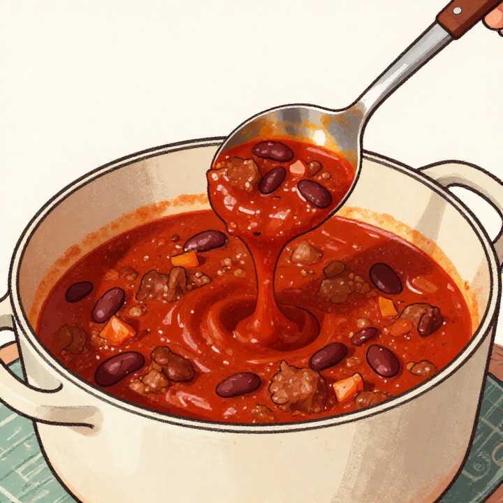 Award Winning Chili mit Chili-Board