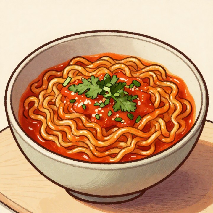 Vegane Knoblauch-Chili-Ramen