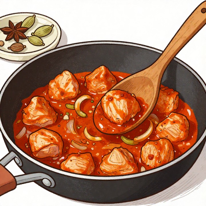 Cremiges Chicken Korma wie vom Inder
