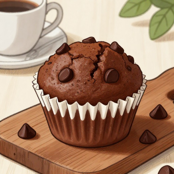Klassische Schoko-Muffins