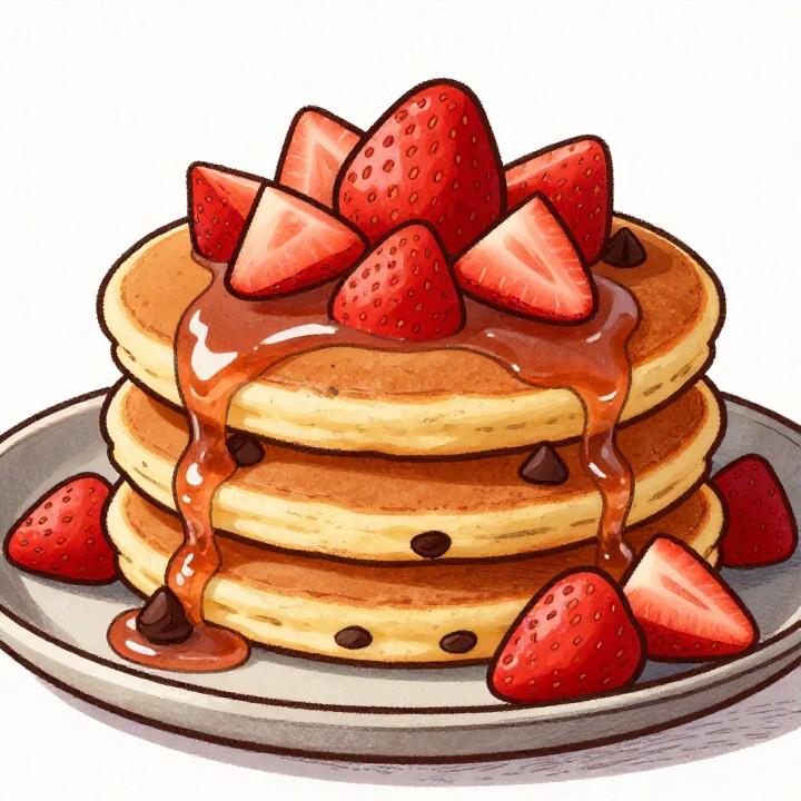 High-Protein Quark-Pancakes mit Schokodrops