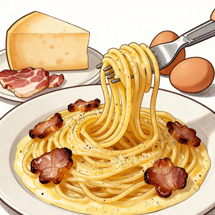 Originale römische Carbonara