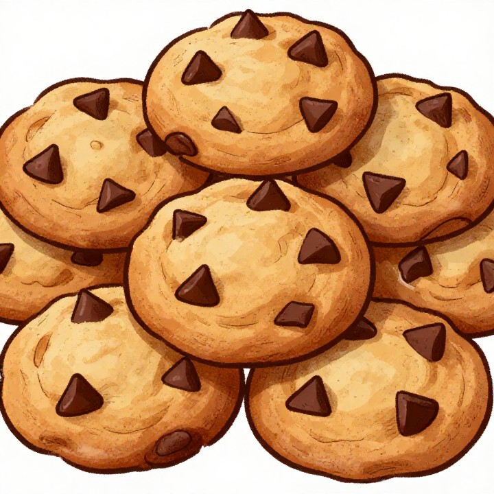 Gelingsichere Chocolate Chip Cookies