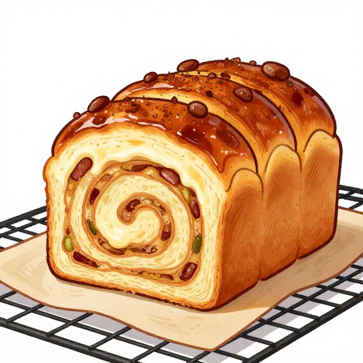 Zimt-Zupfbrot mit Frischkäse-Guss