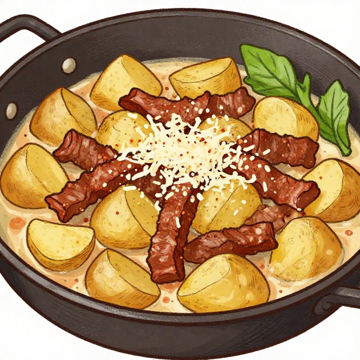 Gyros Kartoffel Pfanne zum Abnehmen