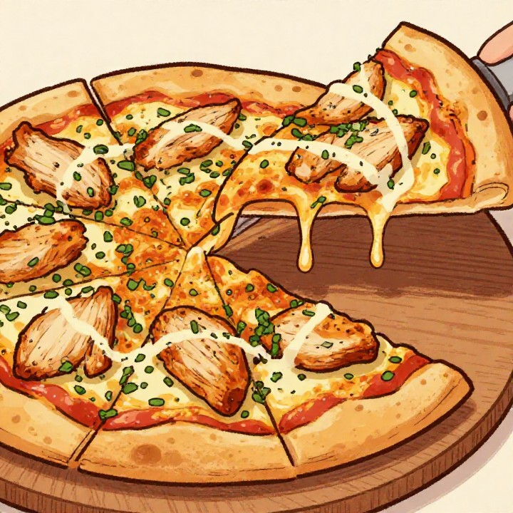 High Protein Chicken Pizza