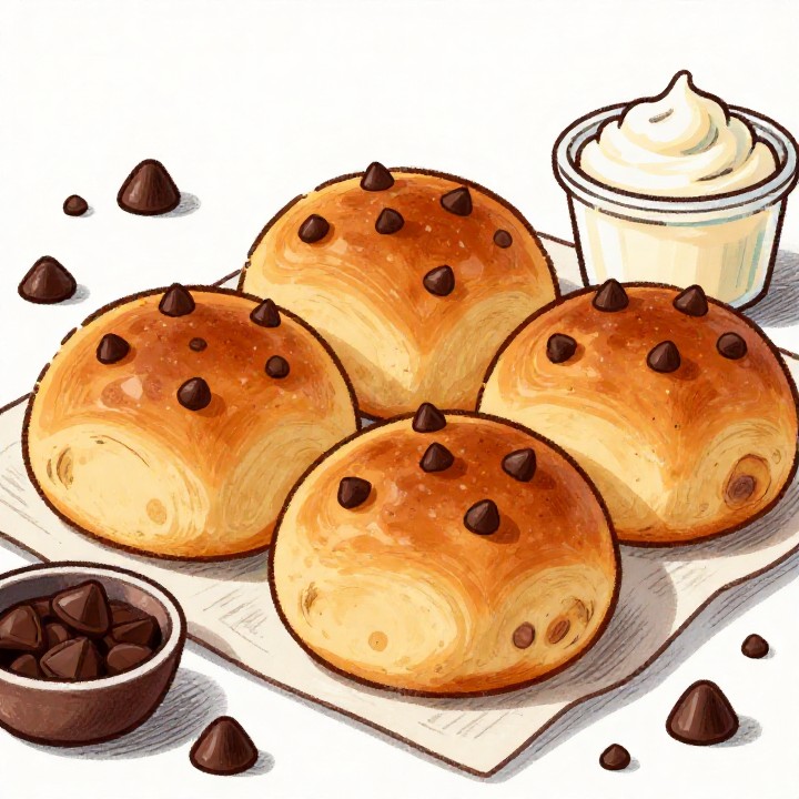 Proteinreiche 10-Minuten Schoko-Brötchen