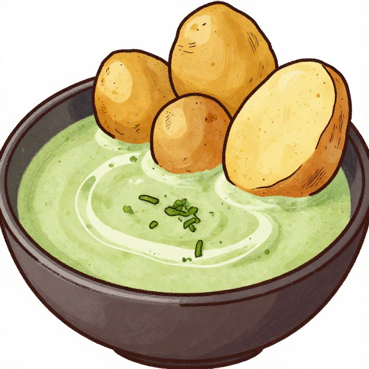 Cremige Bärlauchkartoffelsuppe