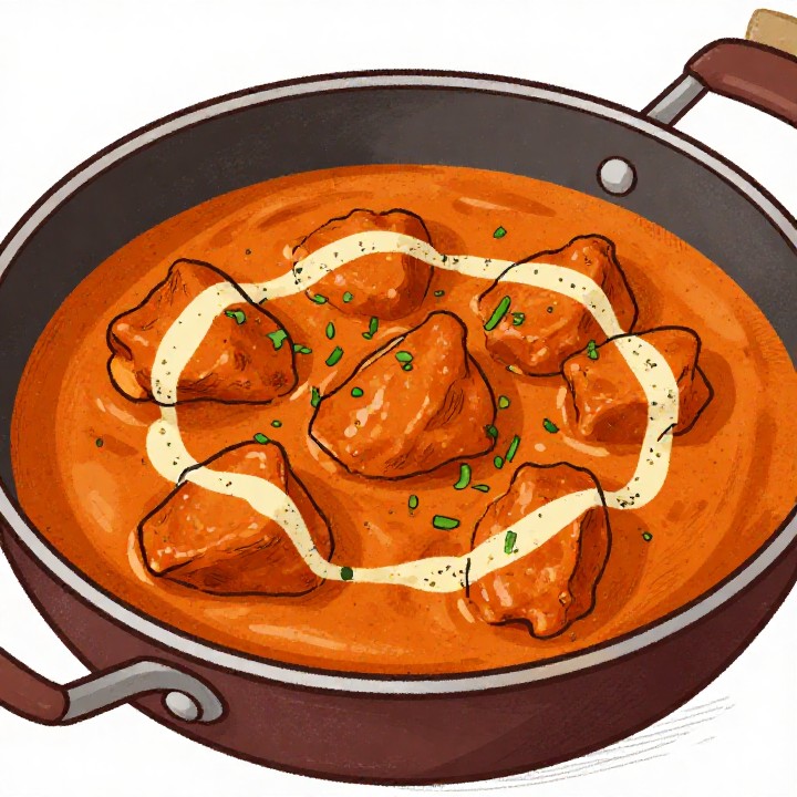 Butter Chicken mit selbstgemachtem Naan