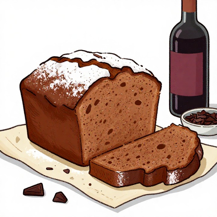 Saftiger Rotweinkuchen